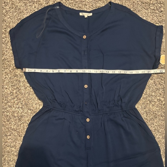 Copper Key Midnight Blue Button-Up Top - Picture 5 of 10